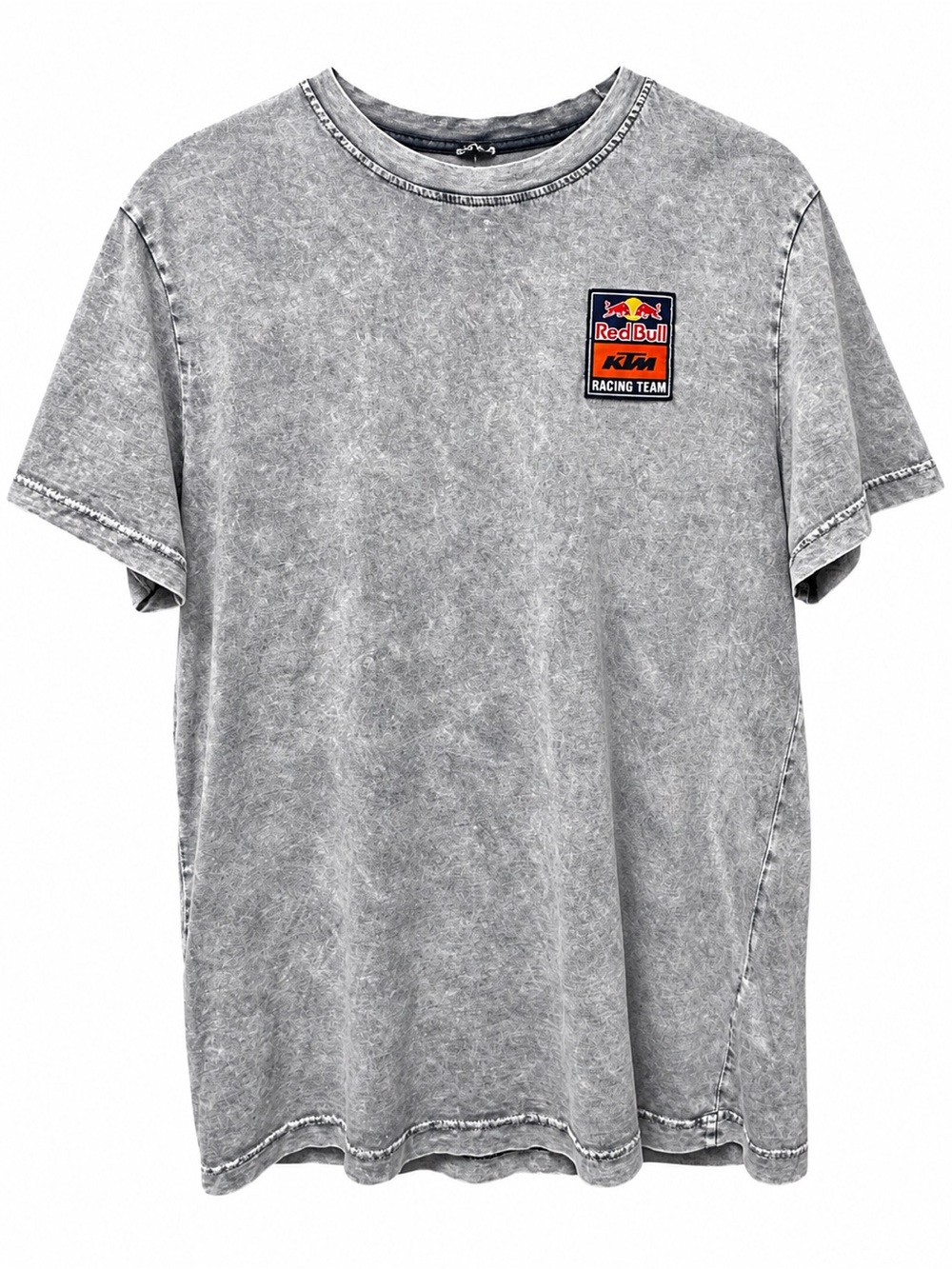 Red Bull KTM Racing Team Acid Wash T-Shirt Gray Medium